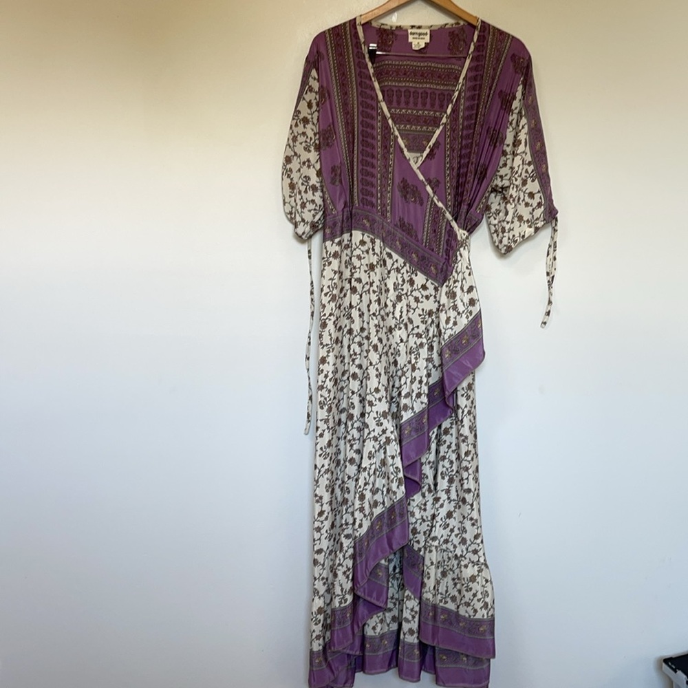 darngood made in India wrapped midi dress